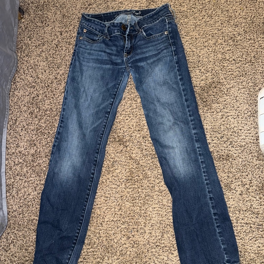 AE Women's Boot Cut Jeans - Dark Blue